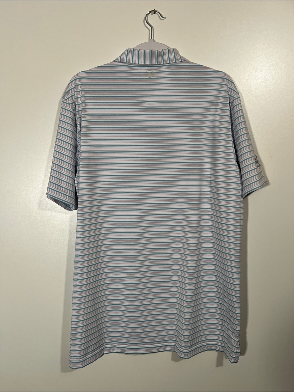 Scotty Cameron Peter Millar Circle T Golf Shirt Striped 7 Point Crown Polo Large - Picture 4 of 9